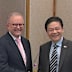 Anthony Albanese and Lawrence Wong.