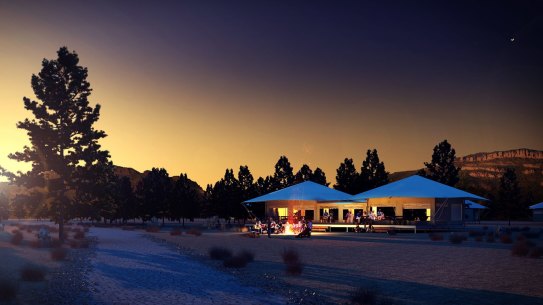 Luxury accommodation at Wilpena Pound Resort in the Flinders Ranges, South Australia.