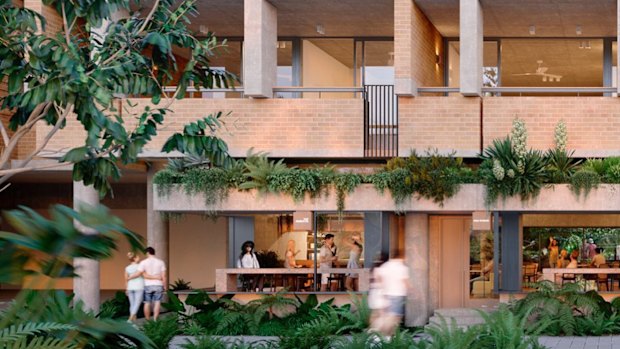 Artists impression of the Bonobo by Raes development in Byron Bay.