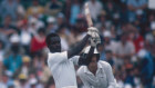 Collis King bats for the rebel West Indies during a match against South Africa in Durban, February 1983.