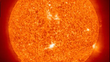 The sun photographed by NASA's Extreme Ultraviolet Imaging Telescope.