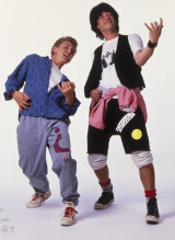Alex Winter (left) and Keanu Reeves  in Bill and Ted's Excellent Adventure.