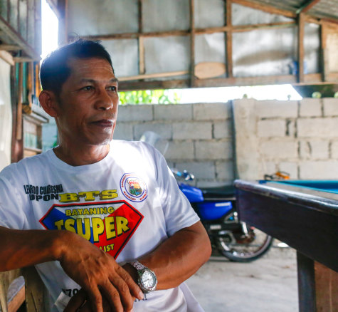Leonardo Cuaresma, head of New Masinloc Fishermen Association, a fishing group in the Philippine province of Zambales.