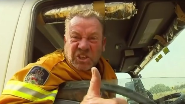 A video of volunteer firefighter Paul Parker pulling his fire truck over to the side of the road to deliver a blunt message to Scott Morrison went viral. 