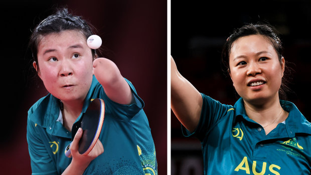 Qian Yang and Lina Lei won gold in table tennis at the Paralympics.