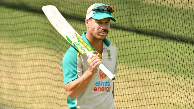 David Warner is letting his bat do all the talking ... for now.