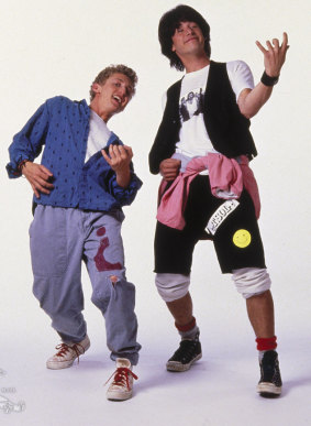Alex Winter (left) and Keanu Reeves  in Bill and Ted's Excellent Adventure.