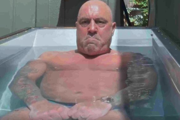 American podcaster Joe Rogan is a fan of ice baths and plunge pools. 