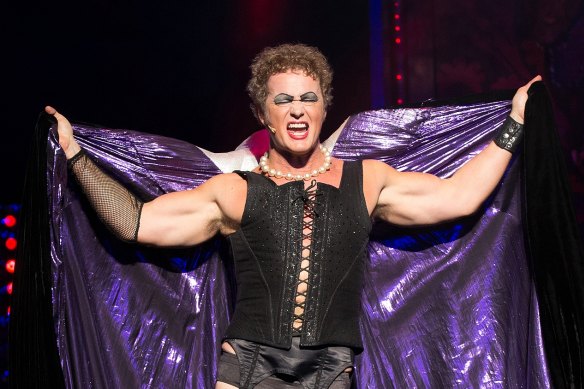 Craig McLachlan in Rocky Horror Show.