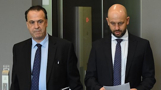 Forging ahead: ARLC chriarman Peter V'landys and NRL CEO Todd Greenberg.