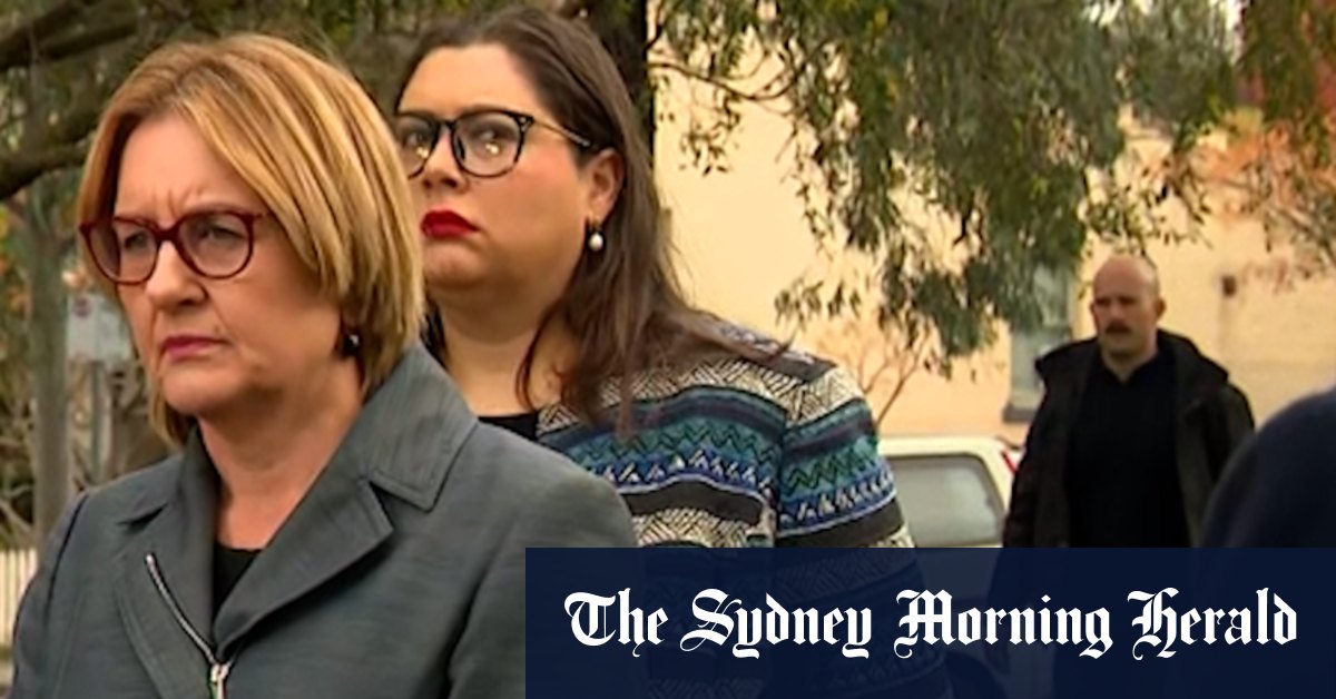 Neo-Nazis gatecrash premier’s press conference