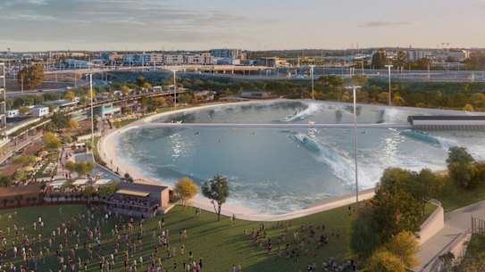 Artist’s impression of the Aventuur wave park in the City of Cockburn. 