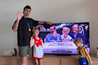 Jamie Cripps watches on from home after being snubbed.