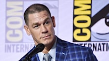 Cena rocked a shaved look during Comic-Con on July 25.