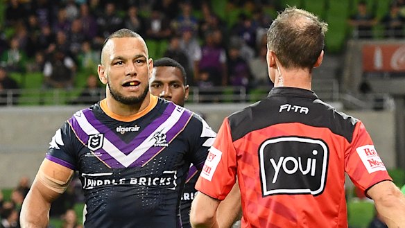 Will Chambers and touch judge Michael Wise.