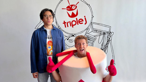 Triple J Drive hosts Michael Hing (L) and Lewis Hobba have called it a day after three years hosting the Drive slot.