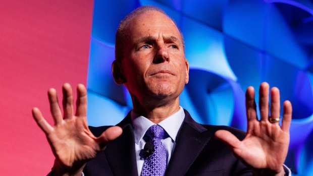 Boeing chief Dennis Muilenburg.