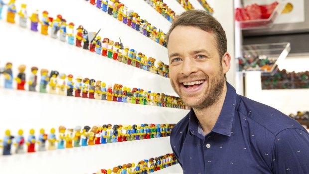 Lego Masters host Hamish Blake.
