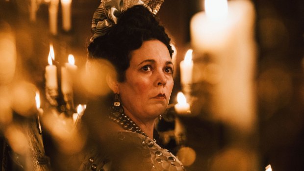 Olivia Colman in The Favourite.