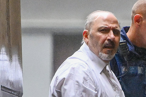 Tony Mokbel being led into court on in November.