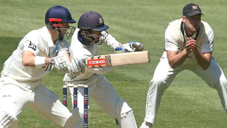Cut above: Kurtis Patterson impressed again with the bat, but couldn’t reach three figures.
