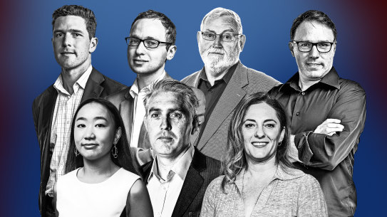 Herald experts Max Maddison, Michael Koziol, Ross Gittins, Matt Wade, Millie Muroi, Matt O’Sullivan and  Alexandra Smith..