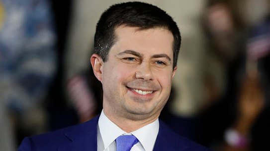 Democratic presidential candidate Pete Buttigieg has a narrow lead in the delegate count in Iowa. 