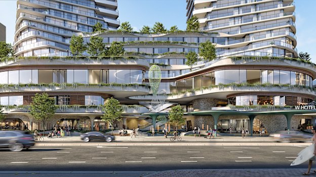 The original design at ground level, before 3 Oceans was forced to modify it. 