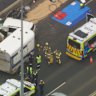 A 4WD towing a horse float, a truck and a car all collided on Saturday afternooon.