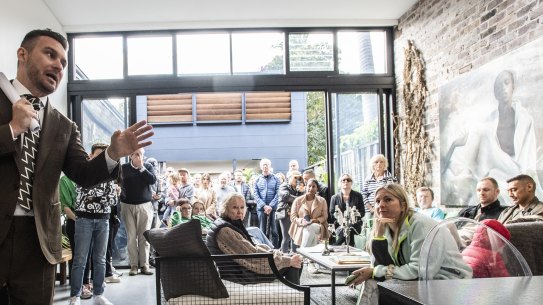 Auction sales have risen over time.