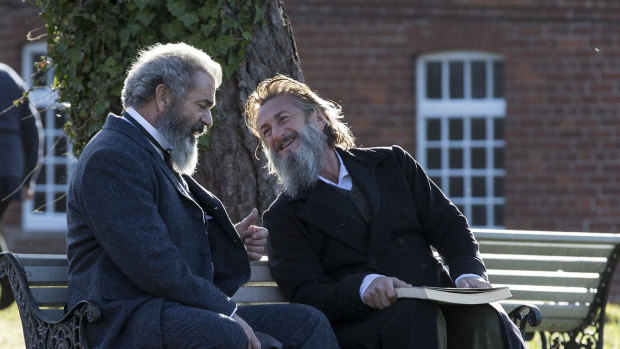 Mel Gibson and Sean Penn in The Professor and the Madman.