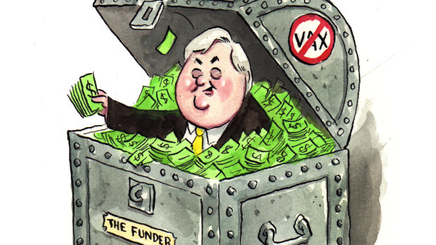 Clive Palmer outed as secret backer of anti-jab class action against Telstra