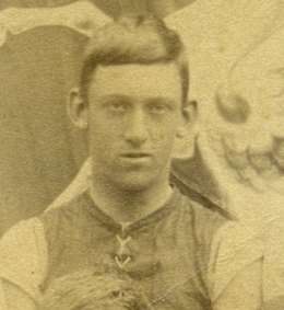 Future British Lion Alec Timms in a school football team photo at Geelong College in 1890.