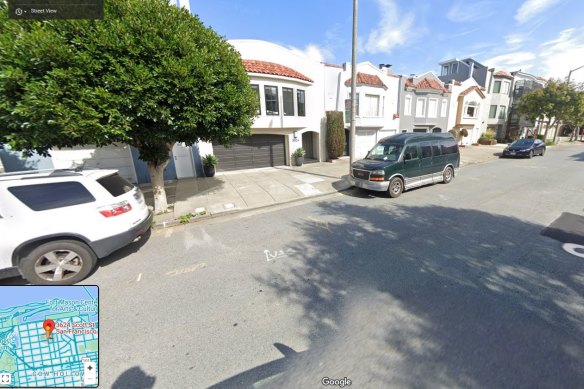 Scott Street, San Francisco, where similar houses get taxed wildly different sums.