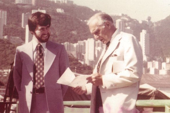 Bruce Aitken with Nicholas Deak in Hong Kong