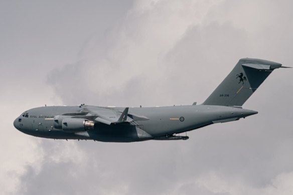 Last year’s RAAF flyover of Brisbane.