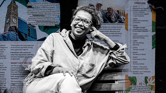 Greens councillor Trina Massey published a newsletter in August last year with a two-page spread titled “Khalil’s Story”.