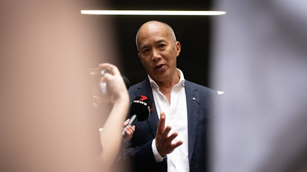 Charlie Teo outside the disciplinary hearing in Sydney this week.