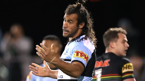 Sharks forward Toby Rudolf has received a formal warning from the NRL.