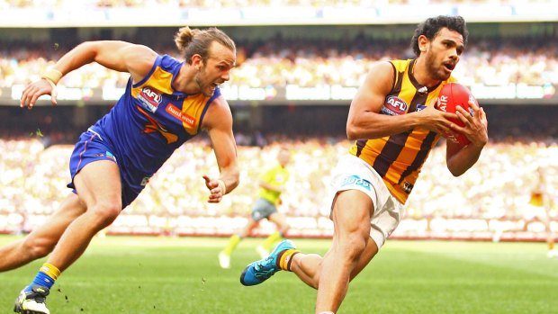 Cyril Rioli torched the Eagles in the 2015 Grand Final.