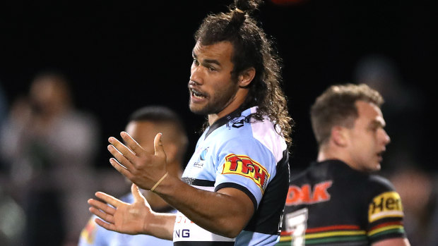 Sharks forward Toby Rudolf has received a formal warning from the NRL.