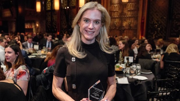Khristina McLaughlin won an award for women in finance. 