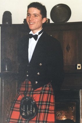 Alan Duffy at his high school formal.