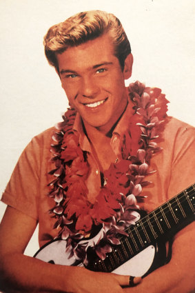 Robie Porter in his youth, steel guitar in hand.