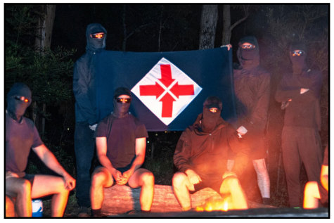 In the propaganda of the largest neo-Nazi group in the country, they remained masked.