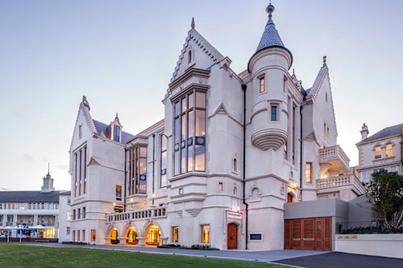 The faux baronial castle was beset by years of delay and budget blowouts.