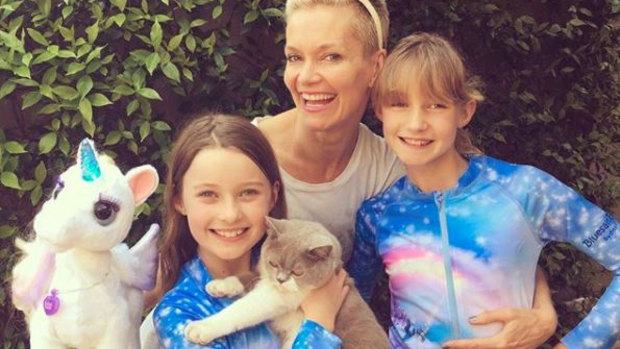 Jessica Rowe and her two daughters.