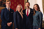 The Royal House shared this previously unseen photo of the crown prince family to mark Crown Princess Mette-Marit’s birthday on August 19.