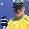 Australian swimming coach Michael Palfrey addresses South Korean media ahead of the Olympics in Paris.