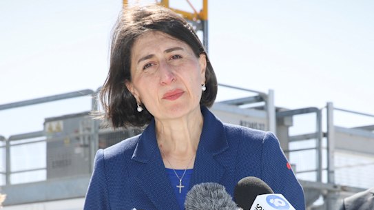 On target: NSW Premier Gladys Berejiklian says the state remains on track to vaccinate the population against COVID-19.